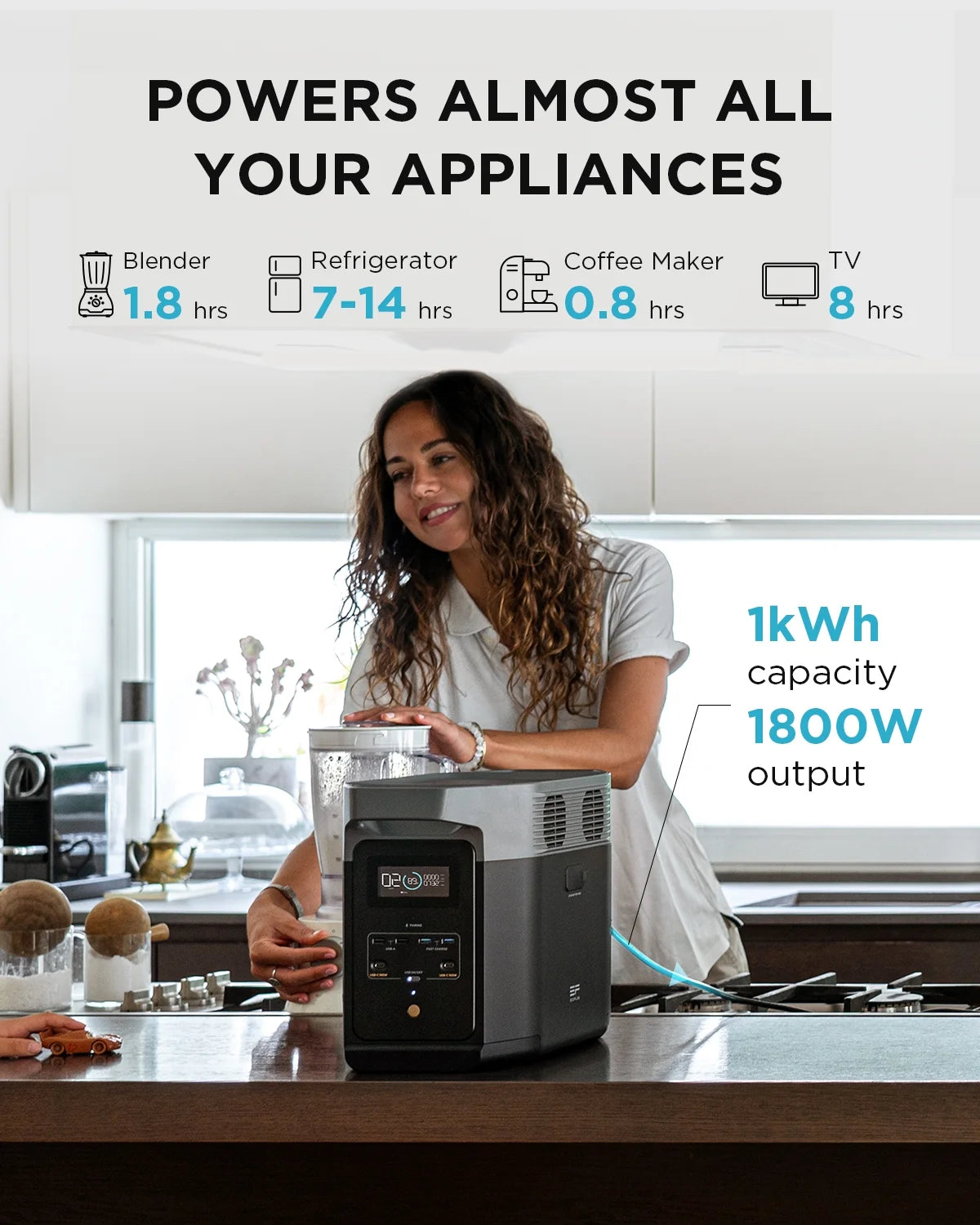 1024Wh 1800W Portable Power Station Z78659