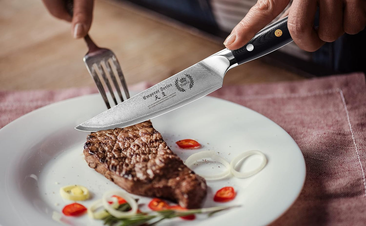 Santoku Chef Knife 7 inch with G-10 Ergonomic Handle O2357