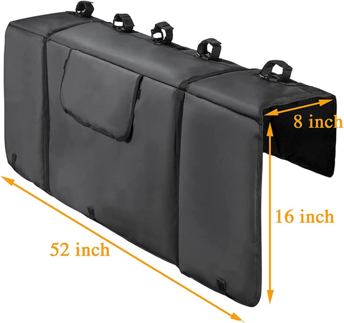 Tailgate Pad for Mountain Bikes with Tool Pockets and Bike Fixing Straps X767016