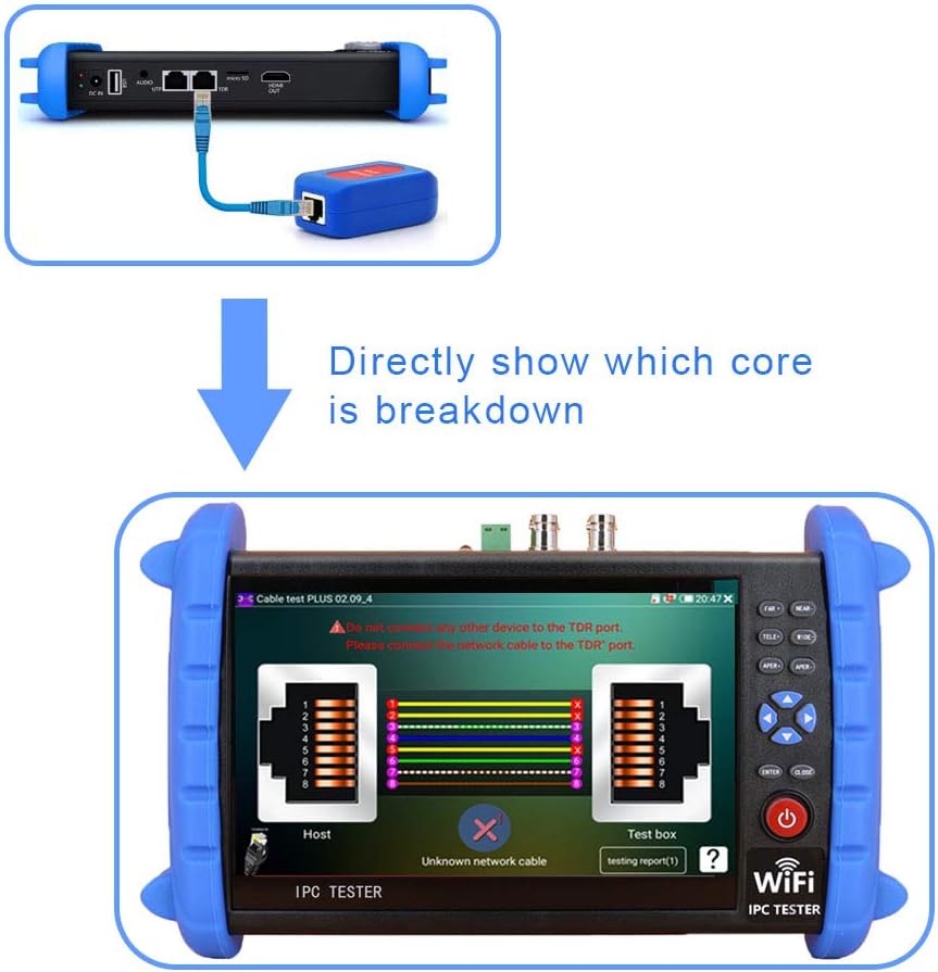 7 Inch IP Camera Tester Monitor with HDMI in&Out R815