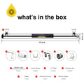 Whole House UV Water Filter with Extra 2 UV Filter +2 Quartz Sleeve (12 GPM) M380