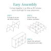 6 Cube Bookshelf J183