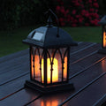 Solar Powered Amber LED Candle Lantern Q2344