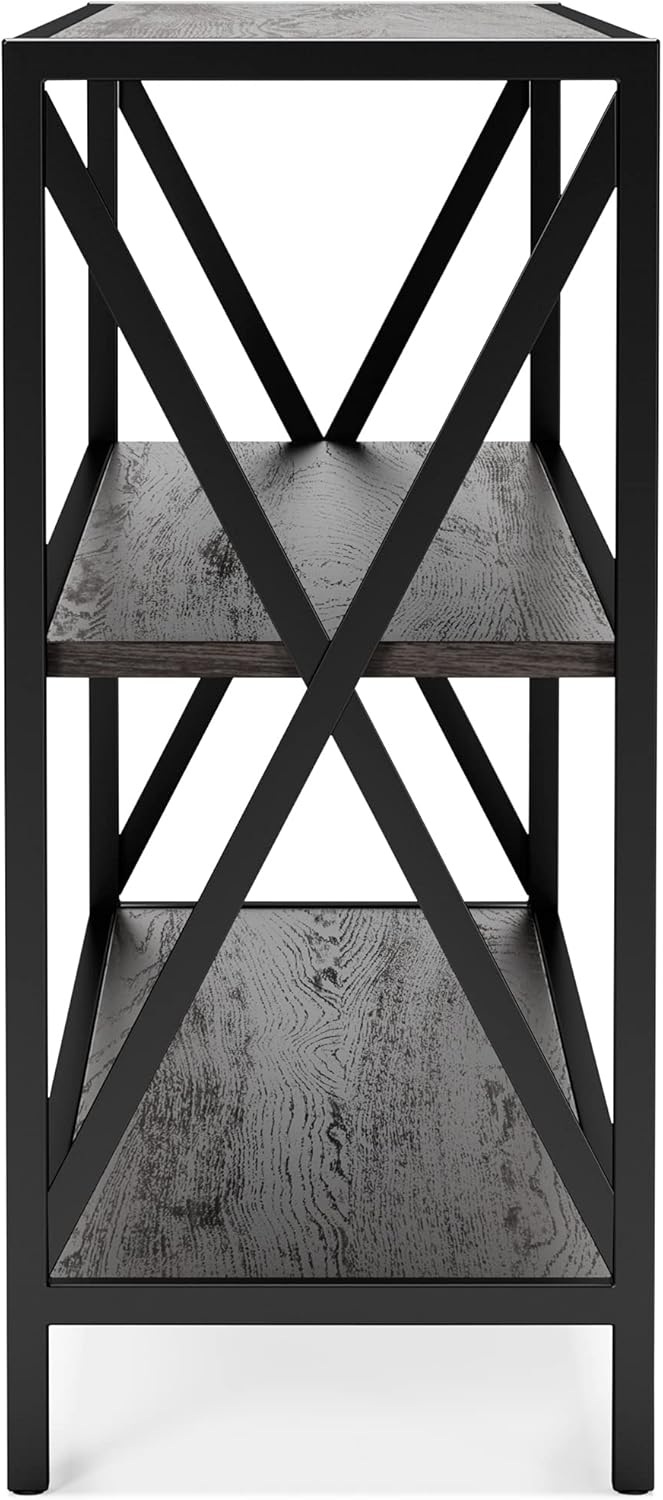 2 Tier Dark Gray Bookcase G722517