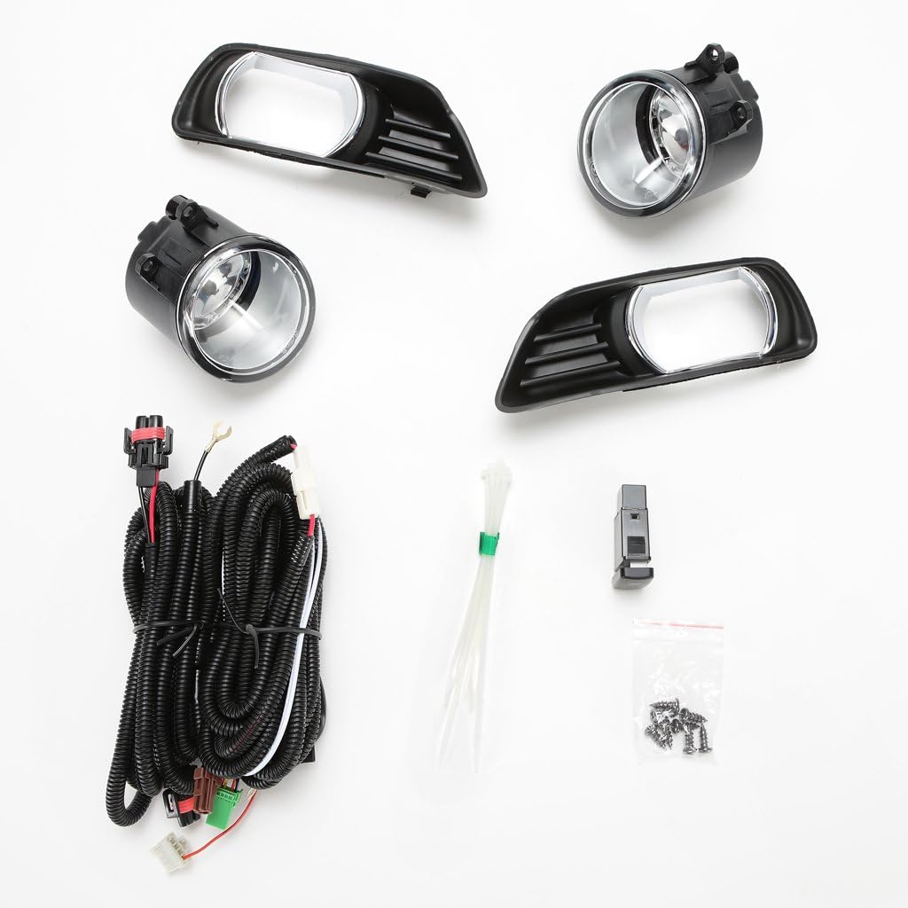 Fog Lights for 2007-2009 Toyota Camry, Clear Lens, Pack of 2 A845