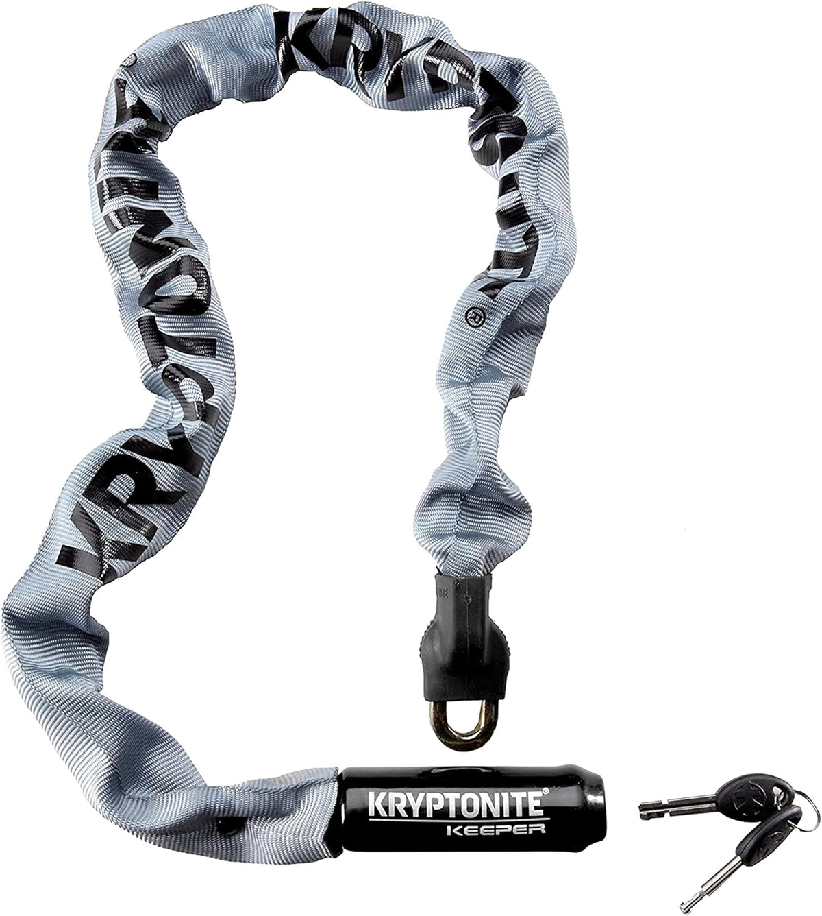 Gray Integrated Bicycle Lock Chain, 33.5-Inch, Pack of 2 L615