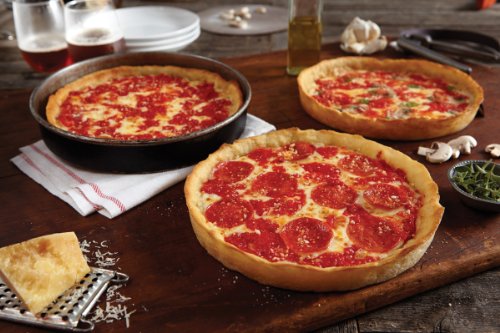 6 Deep Dish Pizzas (3 Sausage 3 Pepperoni) P9795