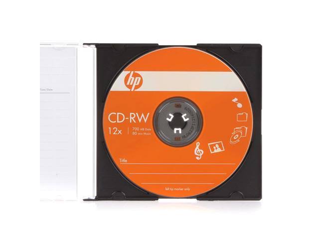 100-pk 12x CD-RW Rewritable Blank Disc 700MB in Slim Jewel Case U308032