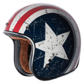 3/4 Helmet with Rebel Star Graphic (White, Medium) Y83398
