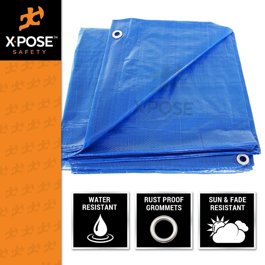 Blue Poly Tarps 15 x 25 Case of 6 H717088