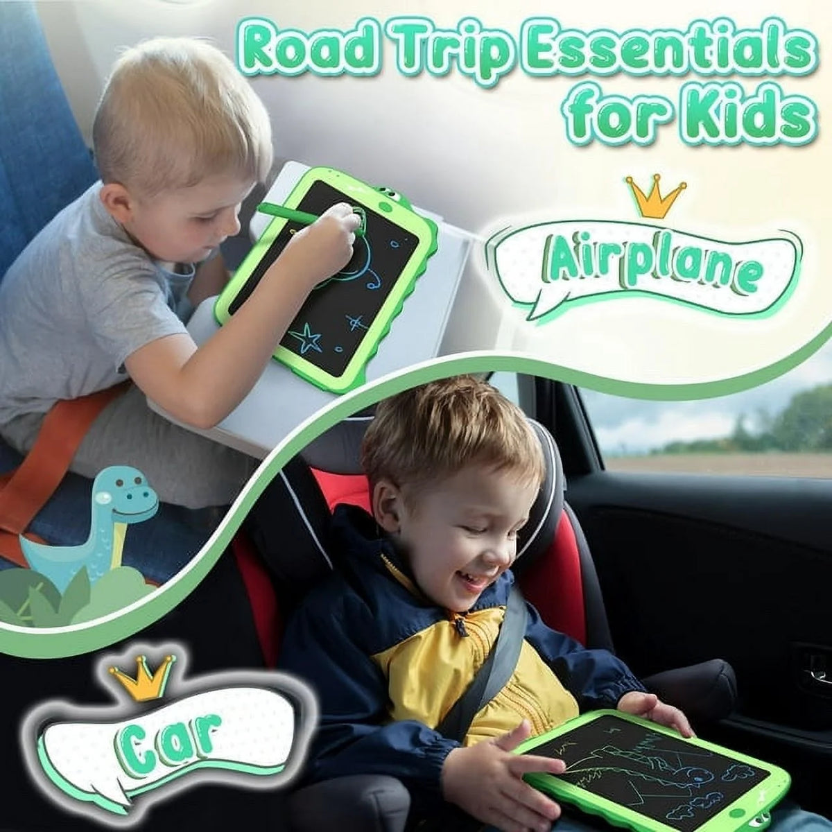 LCD Writing Tablet Drawing Board Dinosaur Toys O978942