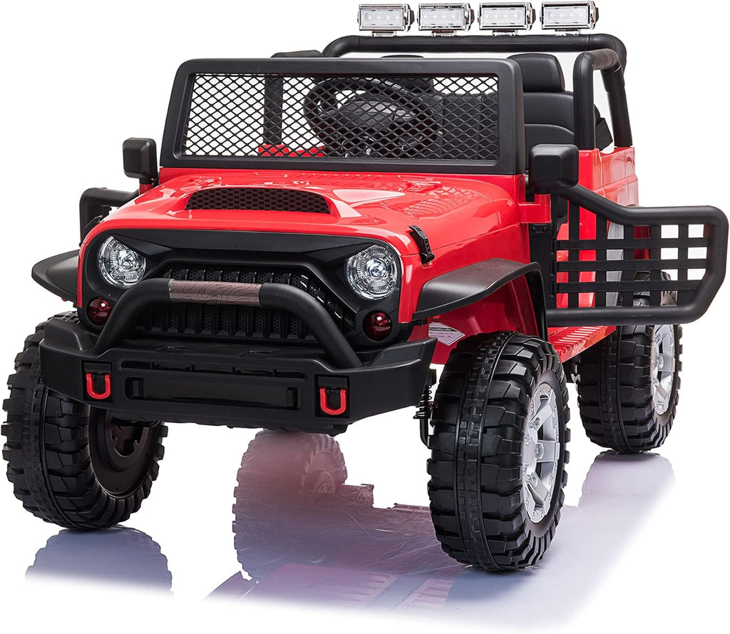 12V Ride On Truck with Remote Control, Music, Bluetooth, Black E94237