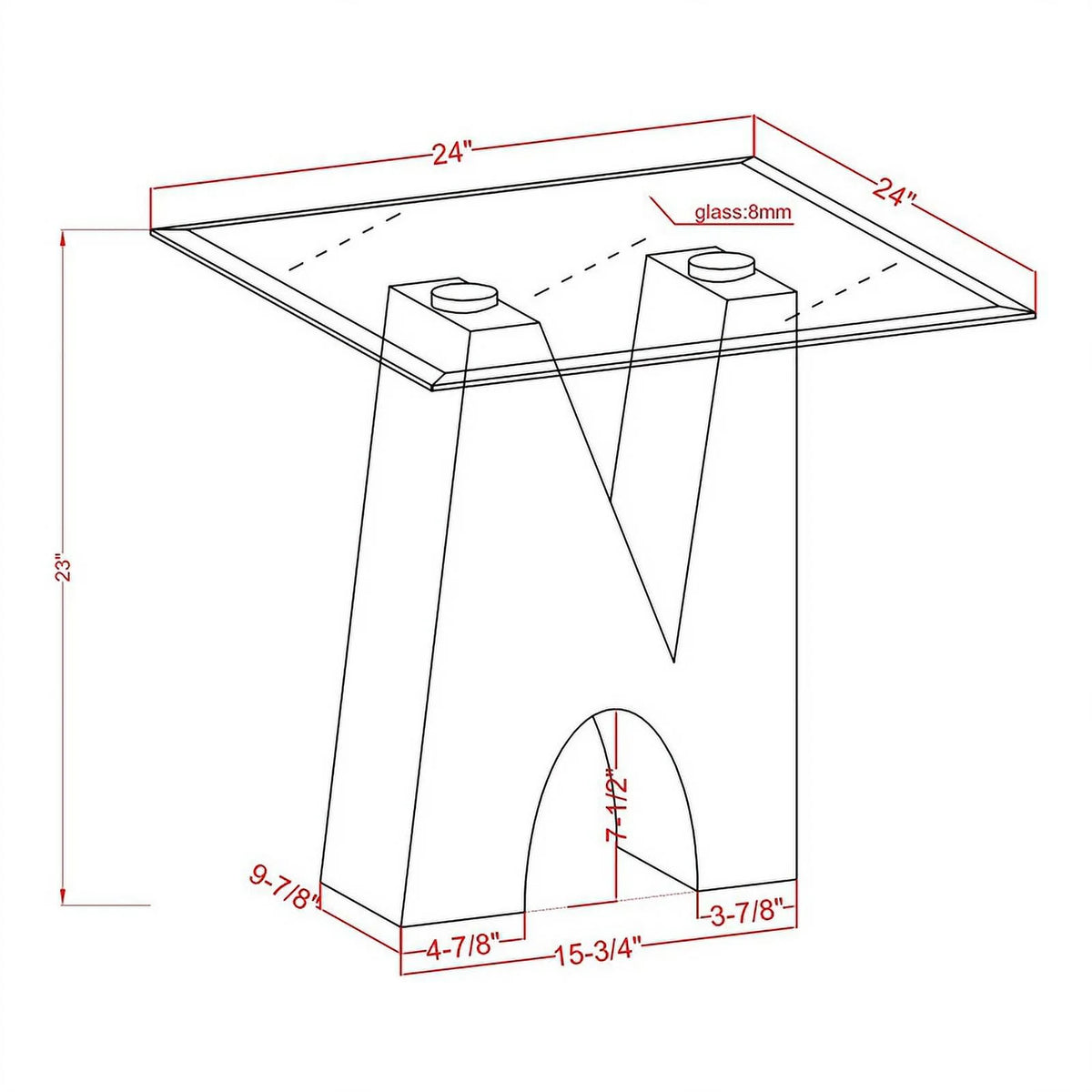 Metal and Glass Top 3-Piece Coffee Table Set in Black V401948