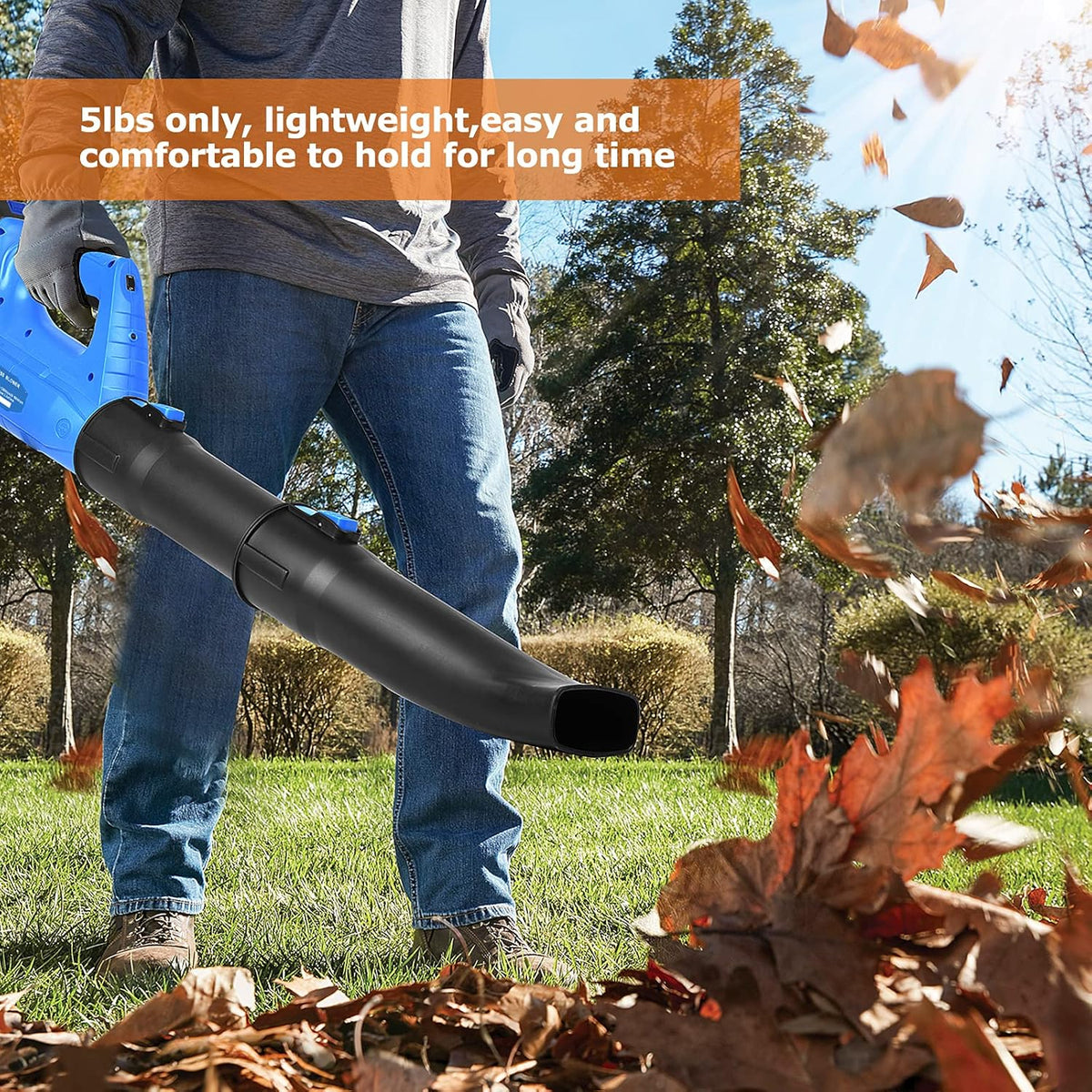 21V 4.0Ah Cordless Leaf Blower with Battery and Charger O827774
