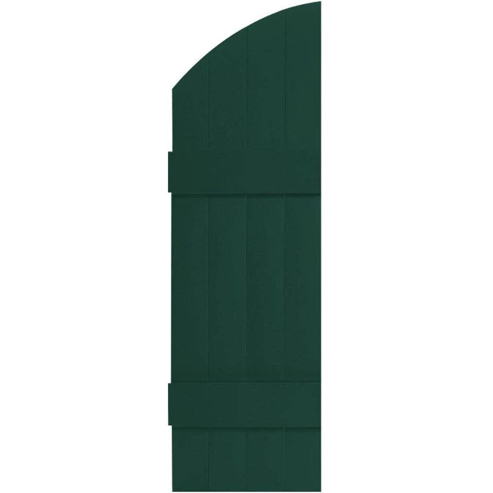 Midnight Green Vinyl Board and Batten Shutters Pair W5422