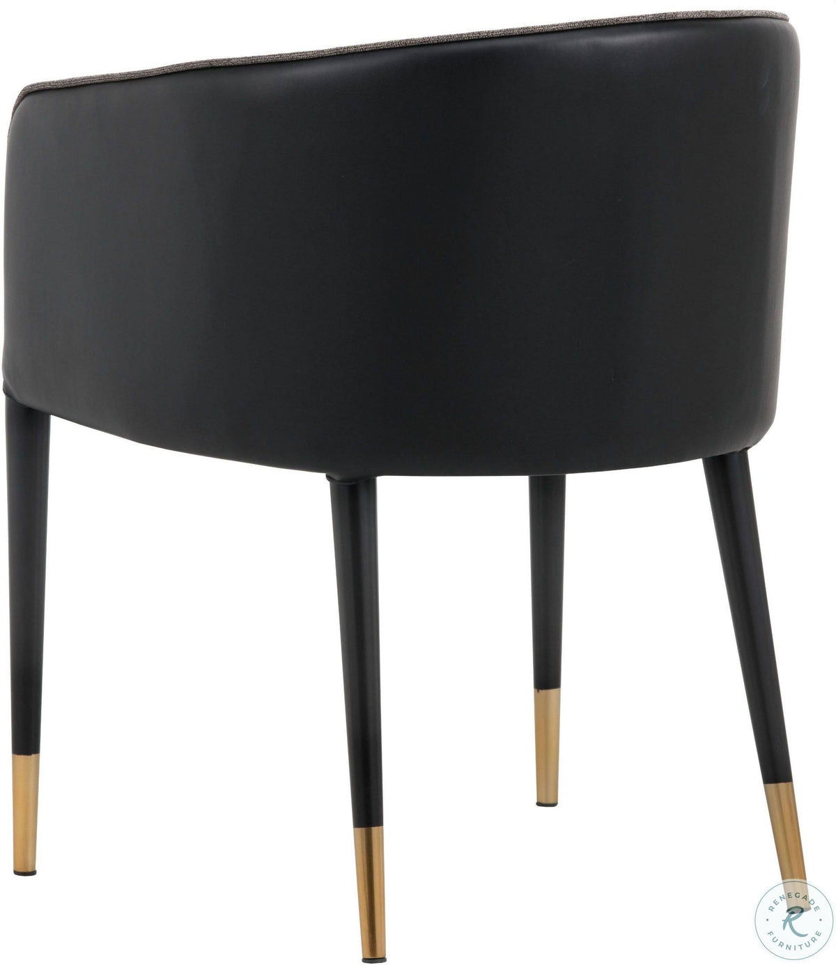 Sparrow Grey / Napa Black Dining Armchair A55079