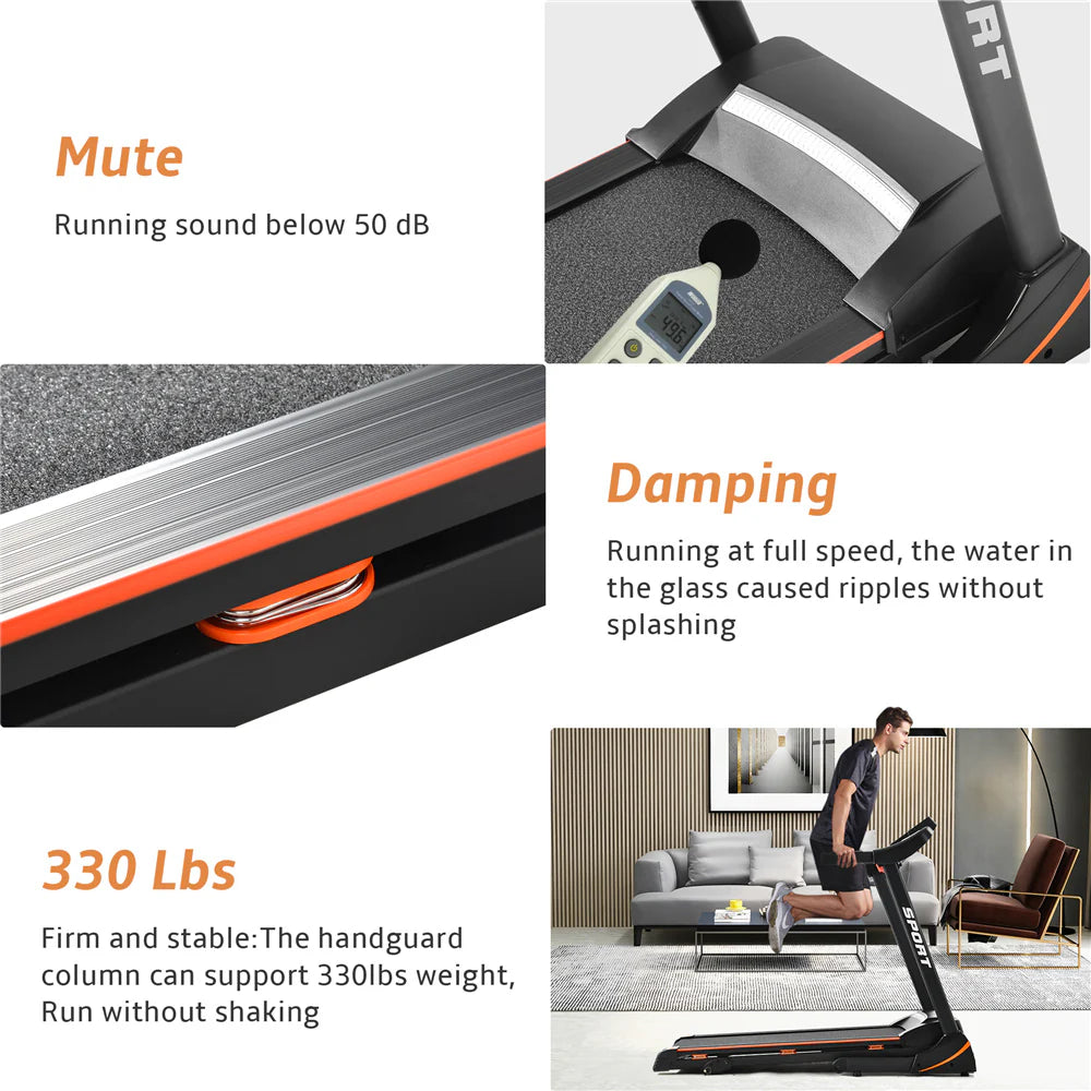 Folding Electric Treadmill with Incline R772819