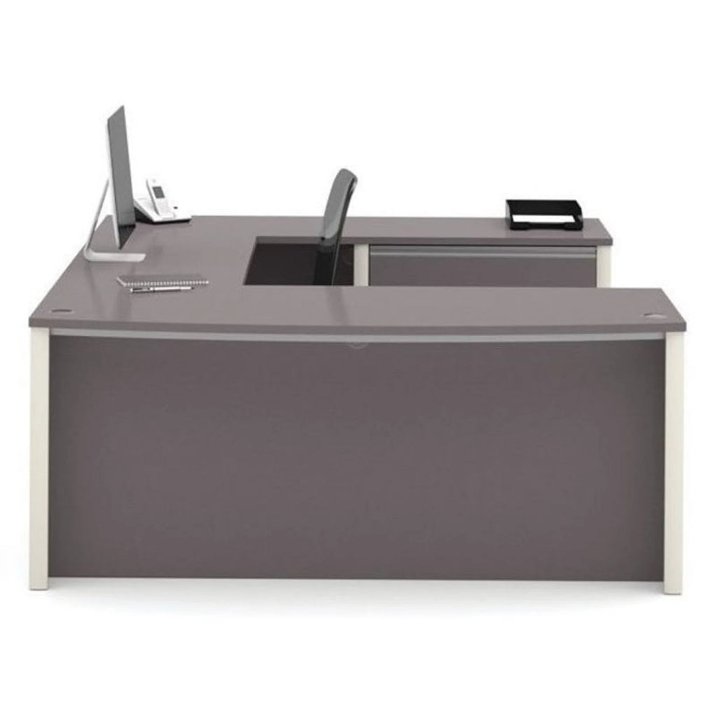 Slate Gray U-Shaped Home Office Set Y59690