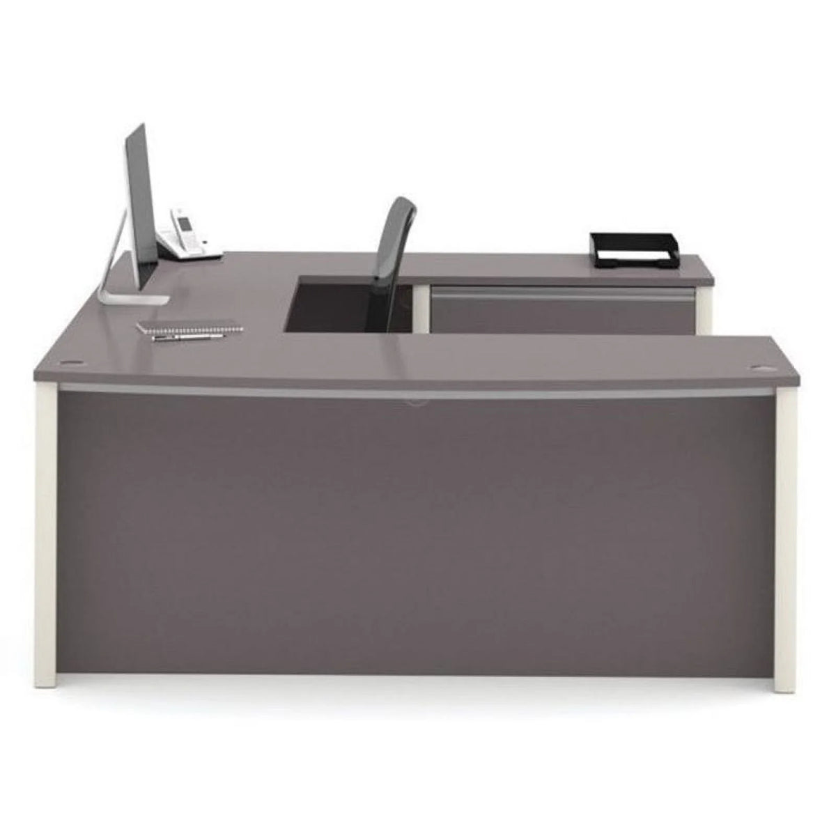 Slate Gray U-Shaped Home Office Set Y59690