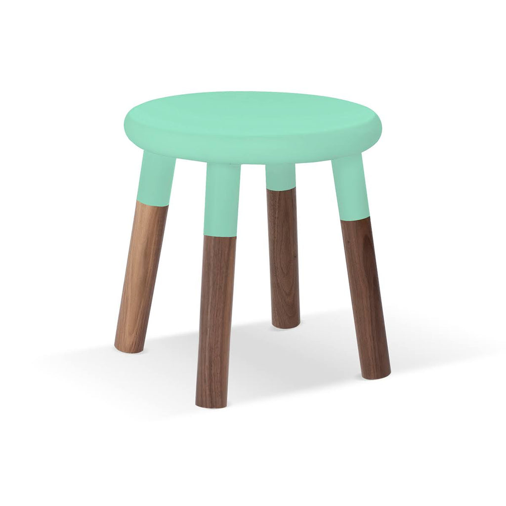 Kids Chair Set of 2 Walnut Deep Blue K376679