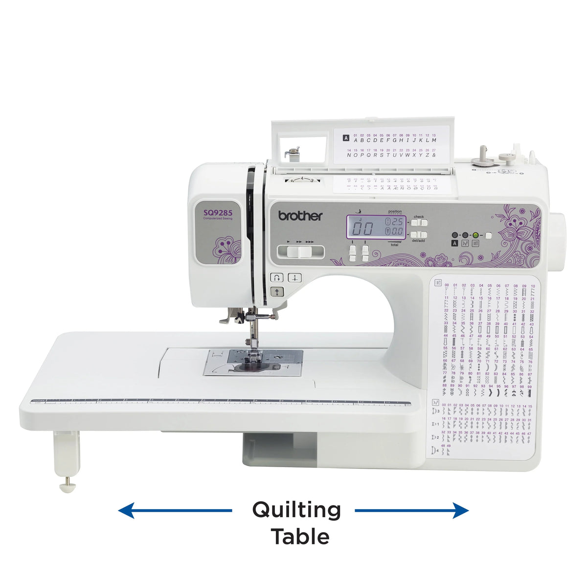 Computerized Sewing and Quilting Machine with Wide Table E1748
