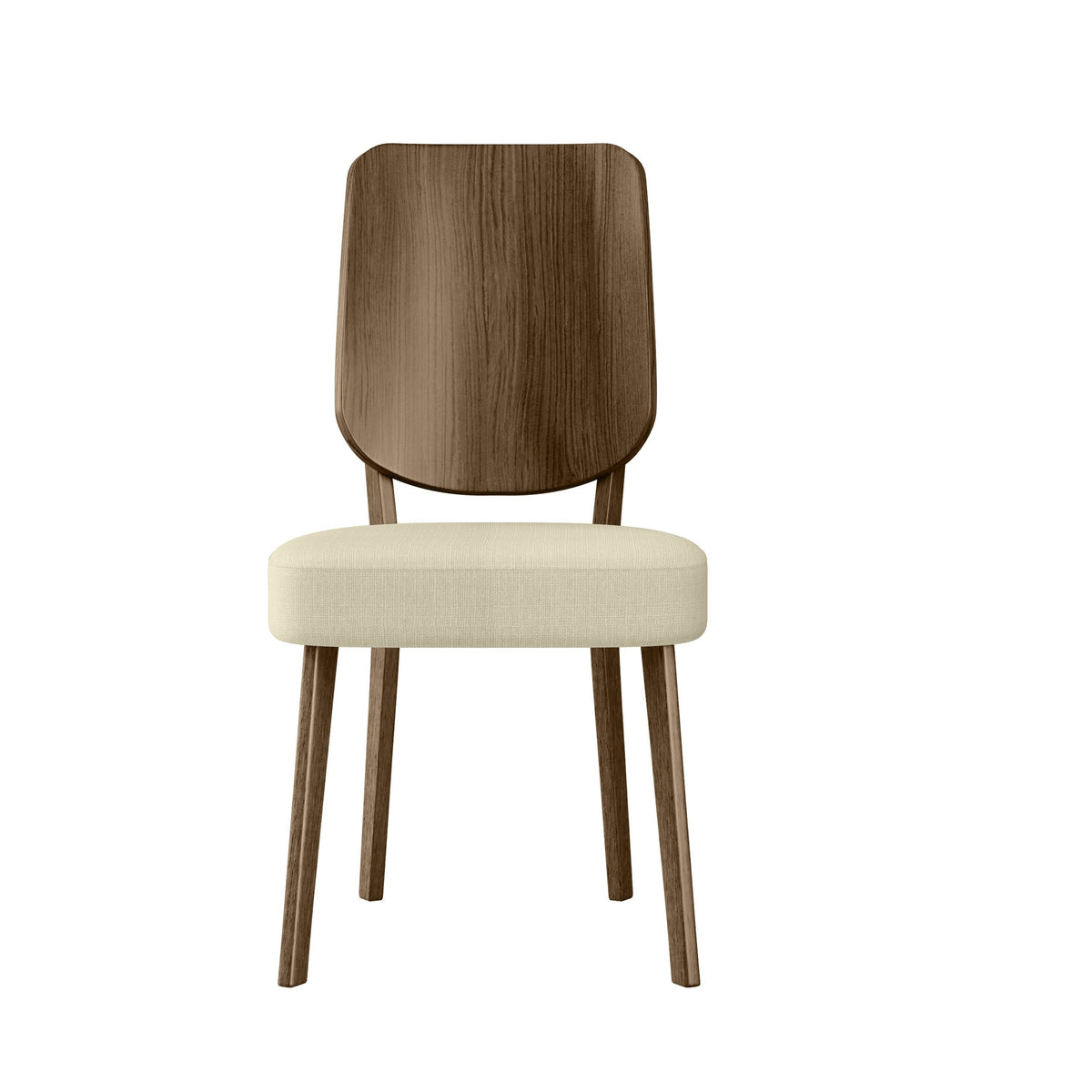 Oatmeal Linen Armless Side Chairs Set of 2 A25297