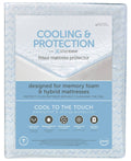 White Cal King Cooling Allergen Barrier Mattress Protector O55557