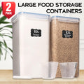 8.5L/287Oz Extra Large Airtight Food Storage Containers, 2 PACK with Lids A883281