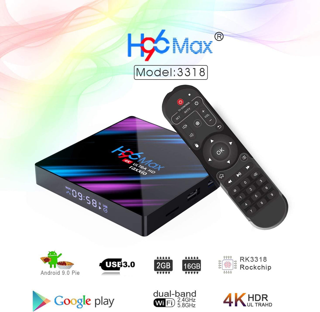 2GB RAM 16GB ROM 4K Smart TV Box Pack of 2 J874