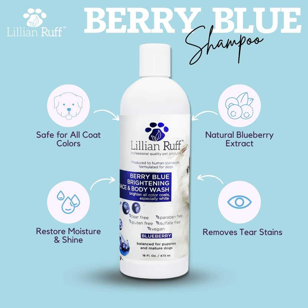 Berry Blue Brightening Face and Body Wash for Dogs and Cats Q75779