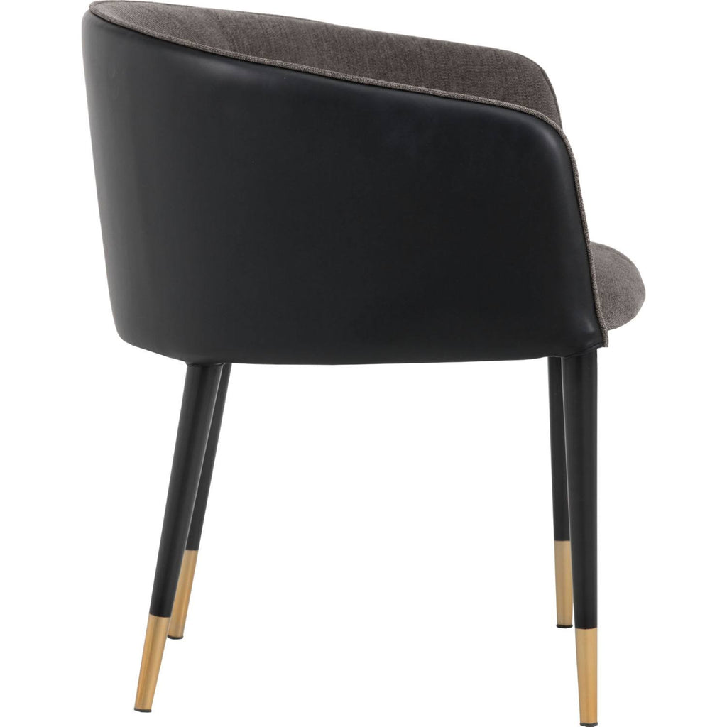 Sparrow Grey / Napa Black Dining Armchair A55079