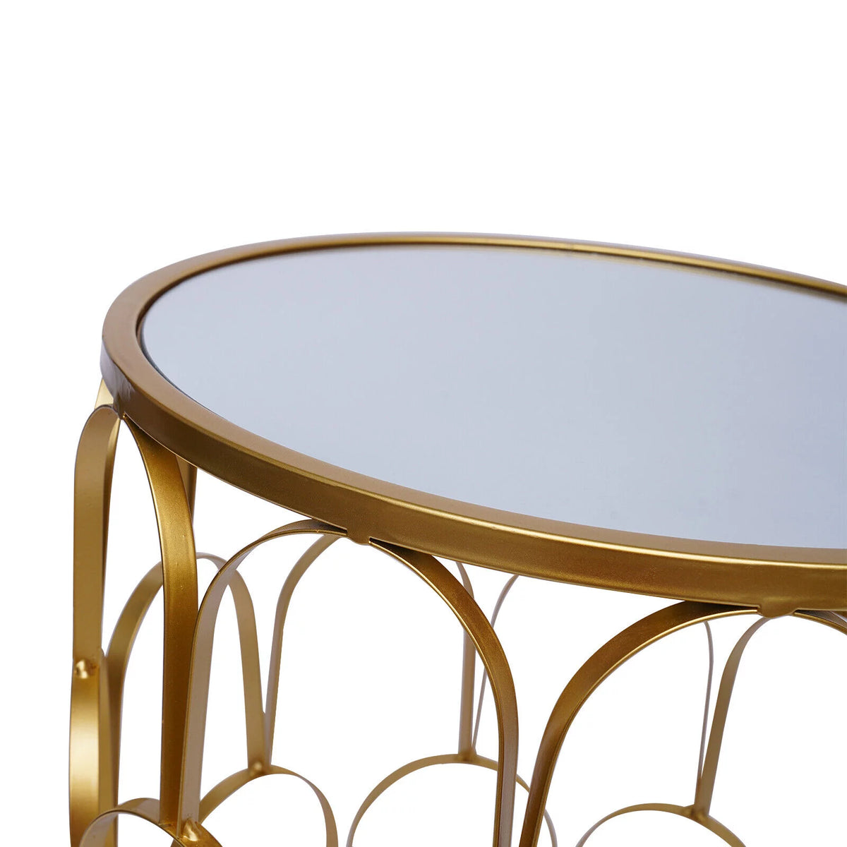 Metal Round Gold End Table B900257