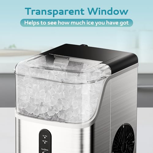 Countertop Nugget Ice Maker with Ice Scoop & Basket J57726