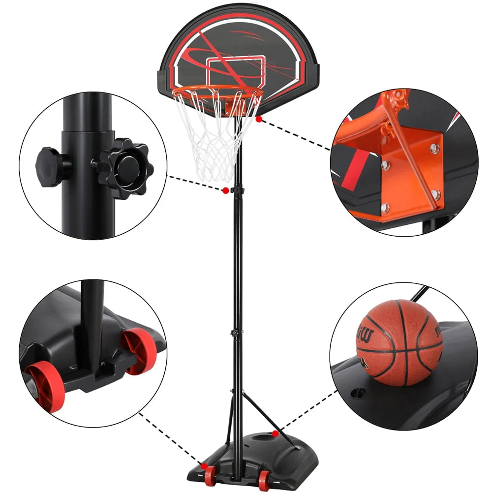 7 to 9 Ft Portable Basketball System Hoop B6144