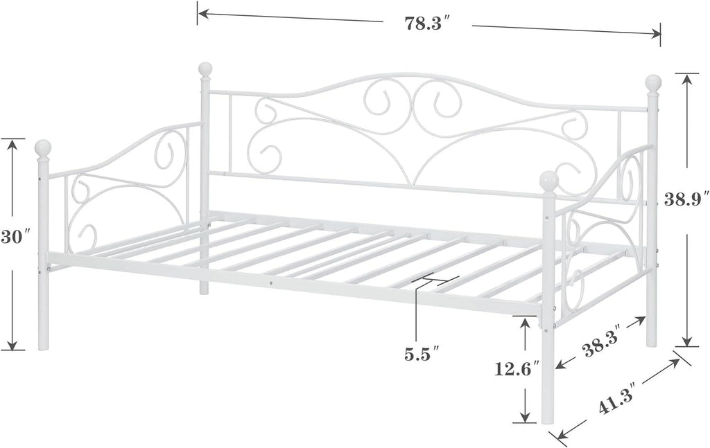 Metal Twin Bed Frame with Headboard Z219205