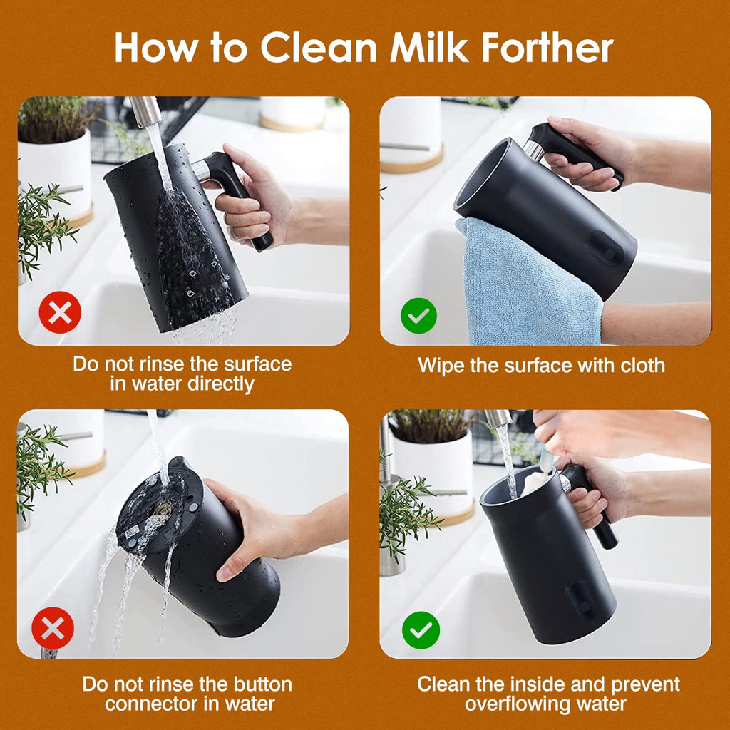 4 in1 Stainless Steel Electric Milk Frother R880839
