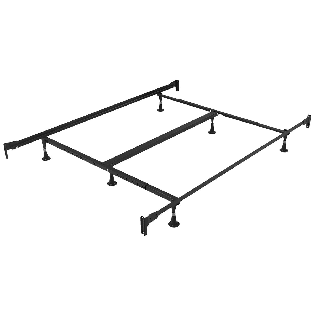Full Size Medium Soft PillowTop Mattress Set with Bed Frame P7278