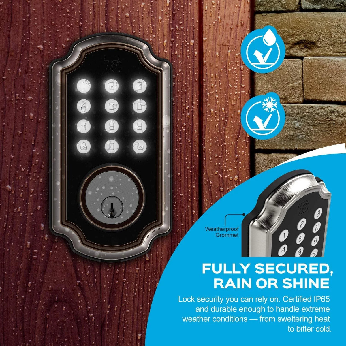 Smart Lock with Keypad Digital Deadbolt E702