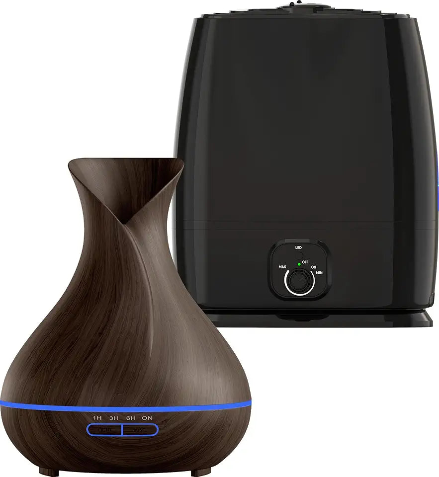 Black Humidifier & Essential Oil Diffuser I35021