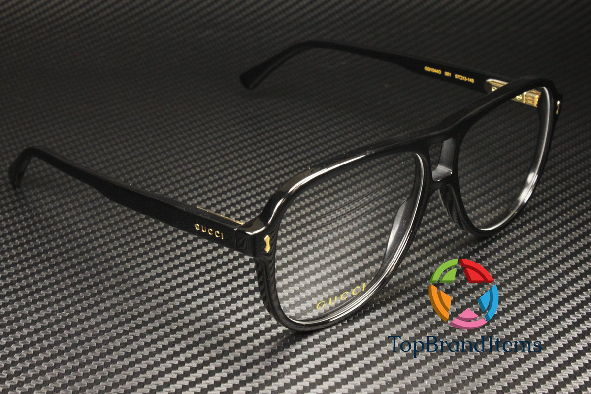 Black 57 mm Men's Eyeglasses N630