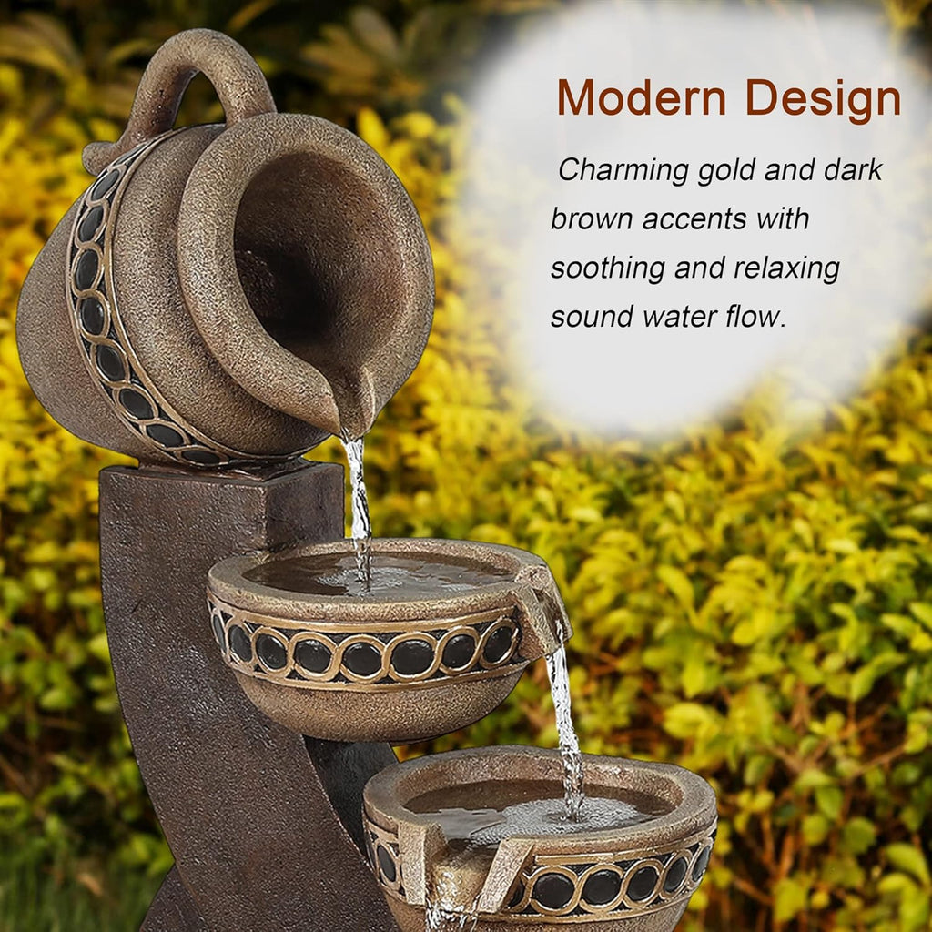 5 Tiered Polyresin Outdoor Water Fountain Z19084