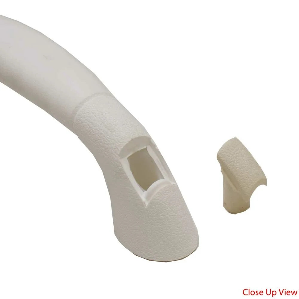 White Textured Vinyl Boat Grab Handle Rail J406