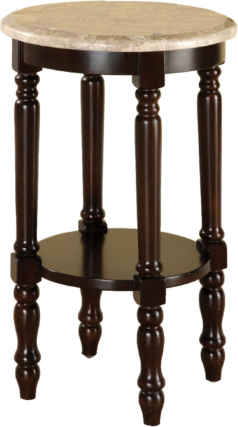 Round Stand with Genuine Marble Top P23721