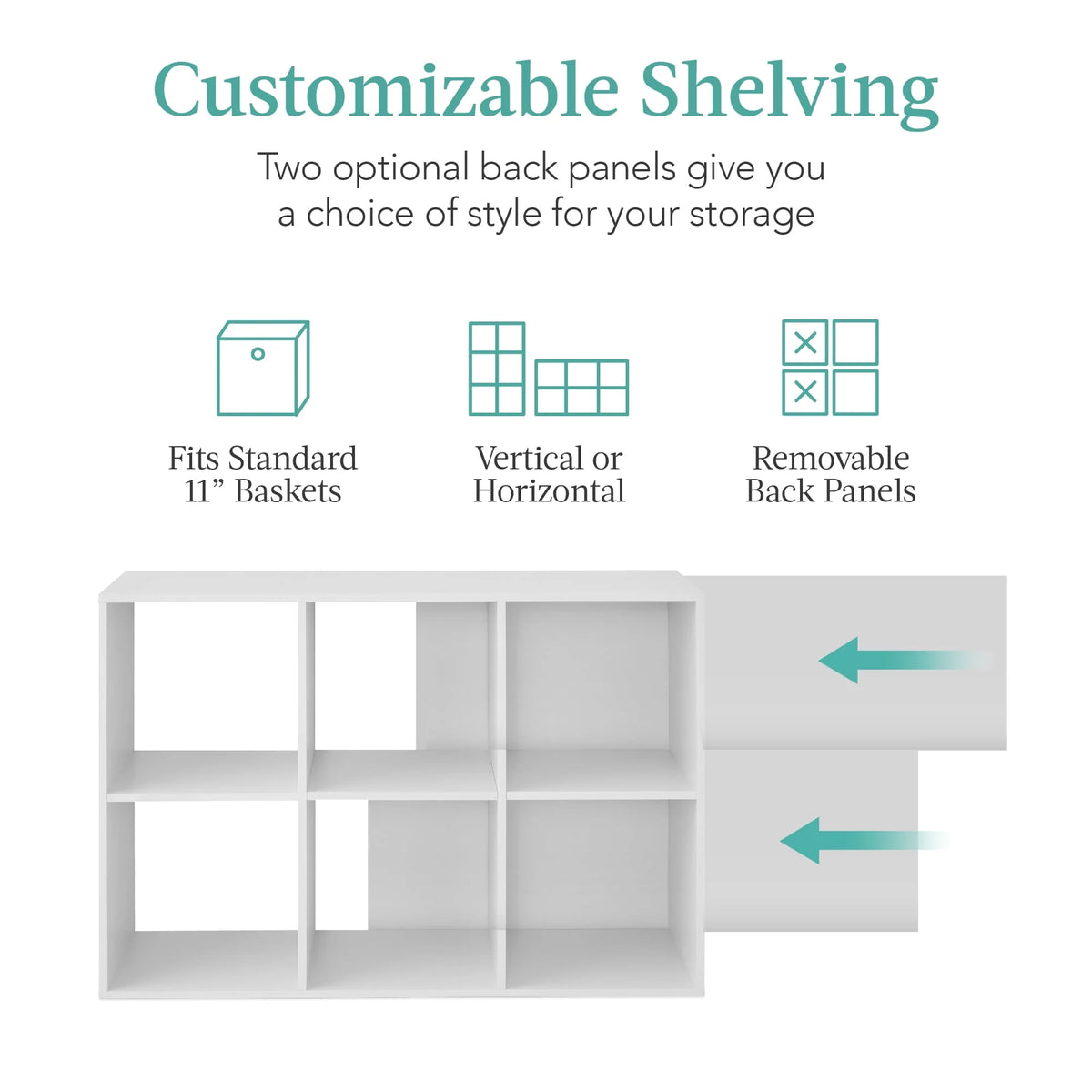 6 Cube Bookshelf J183