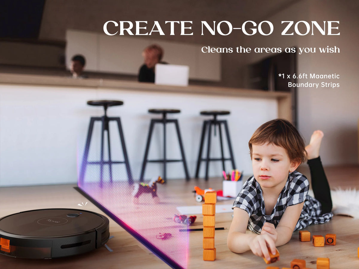 Robot Vacuum Cleaner with Mapping Technology, 2600Pa, 150 mins Runtime, Ultra-Slim V725273