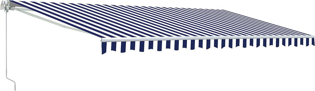 Brown 13 x 10 Feet Retractable Patio Awning I616569
