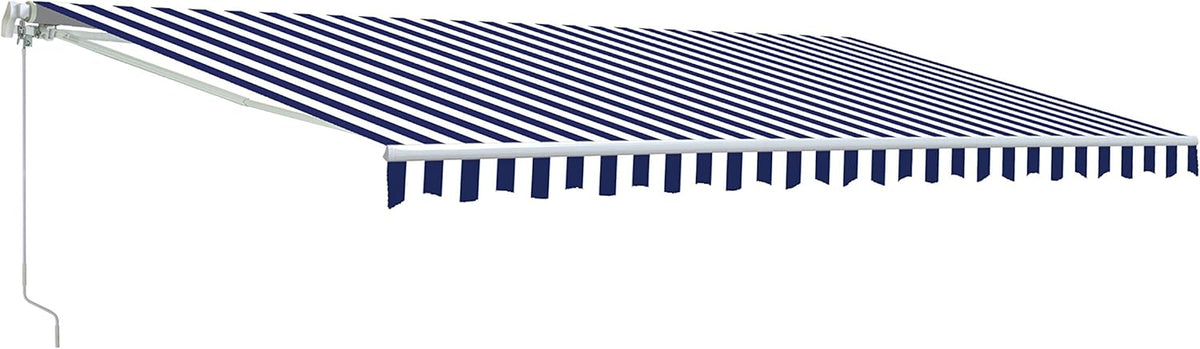 Brown 13 x 10 Feet Retractable Patio Awning I616569