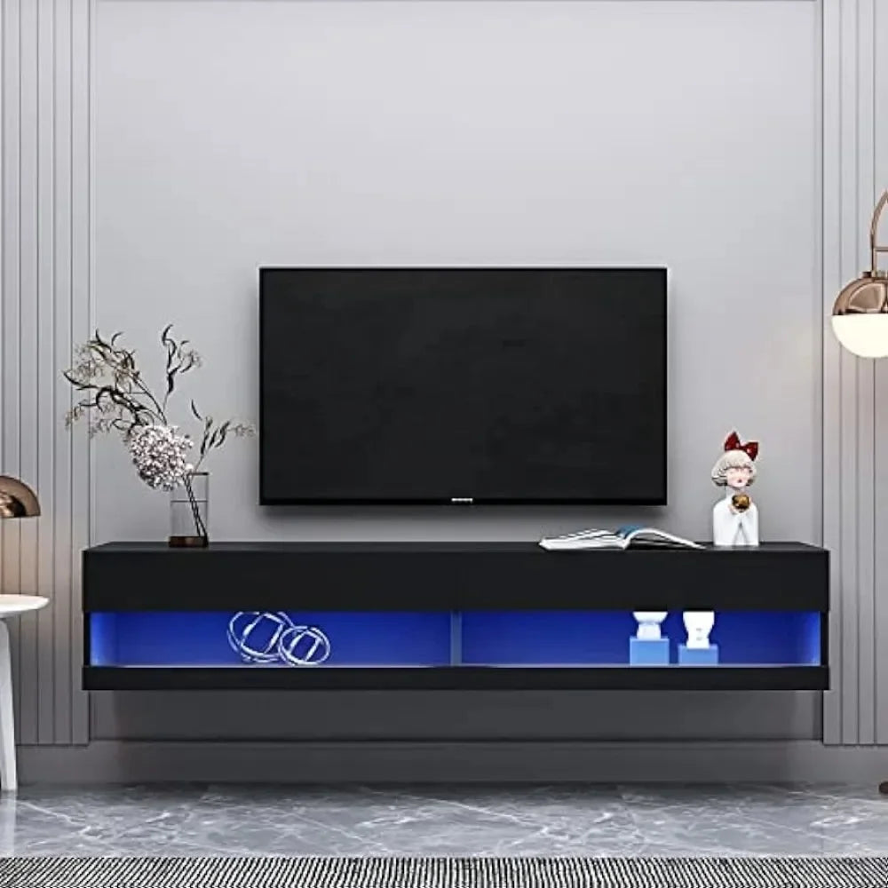 71-Inch Mounted Floating TV Stand Wall Cabinet Fits TVs Up to 80 Inches X789