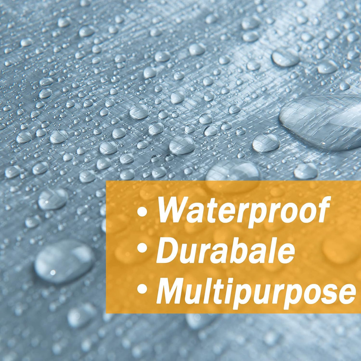 18x24 Heavy Duty Waterproof Polyethylene Tarp Pack of 2 E6444