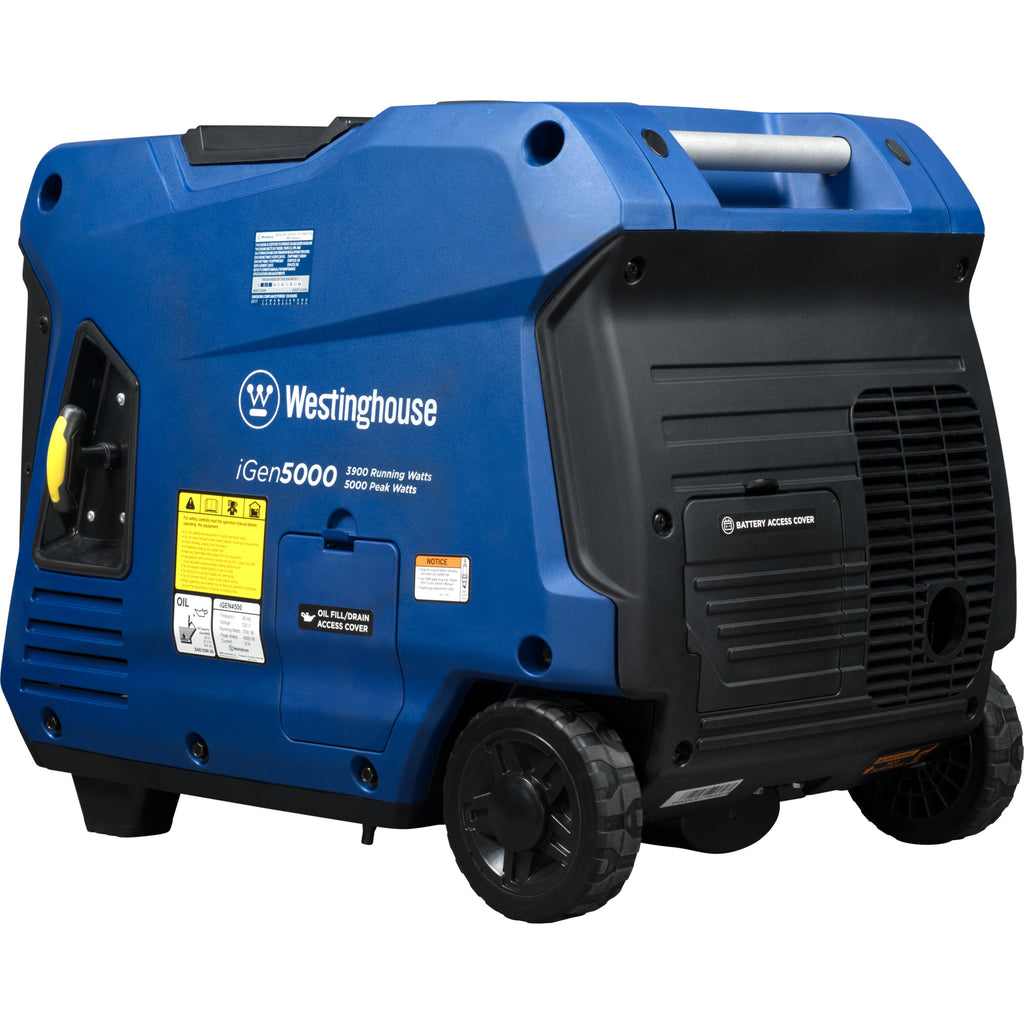 5000 Peak Watt Gas Powered Portable Inverter Generator with Electric Start C580